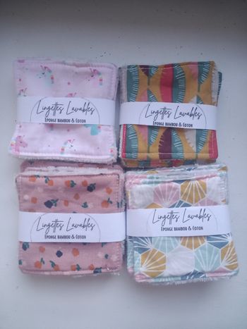 Lot de lingettes lavables