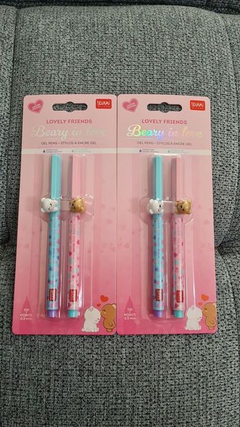 Legami Lovely Friends Saint Valentin 2025 Oursons Amoureux Limited Edition = 2 Sets Neufs Scellés