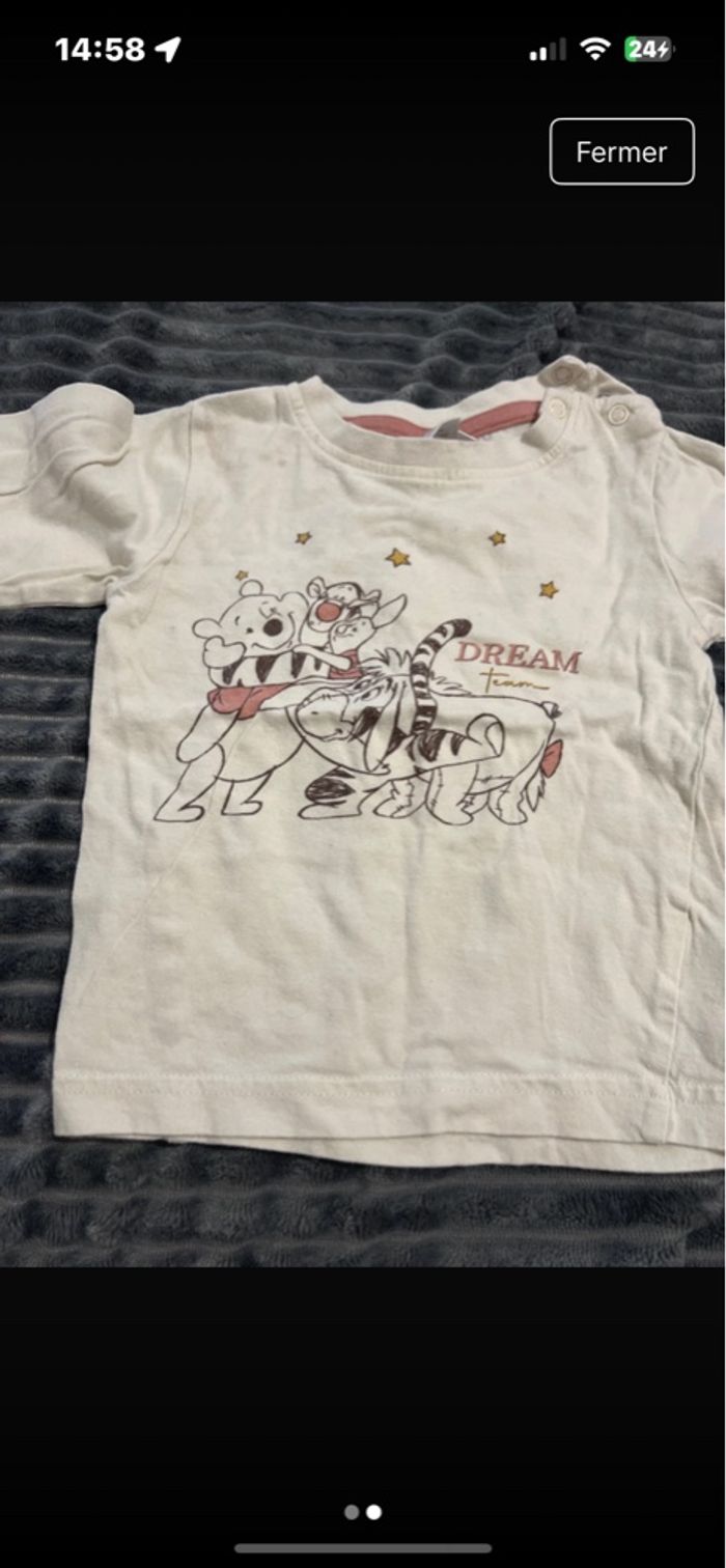 T-shirt manches longues de pyjama - photo numéro 2