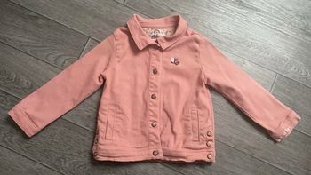 Veste en jean rose, sergent major 3 ans acr en ciel sequin