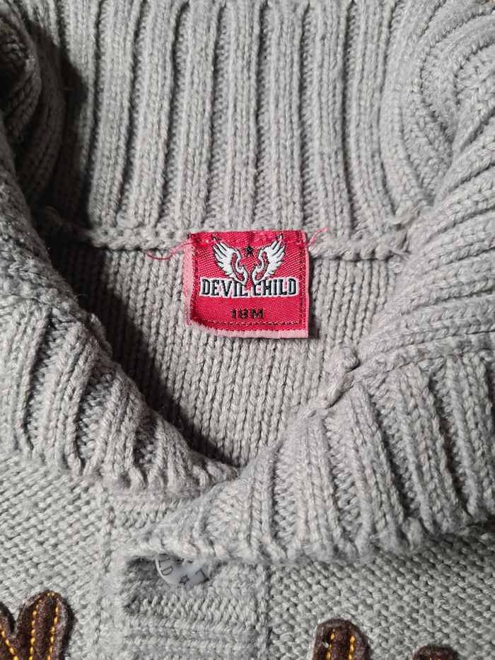 Lot de 3 gilets à boutons - 18/24 mois - photo numéro 5