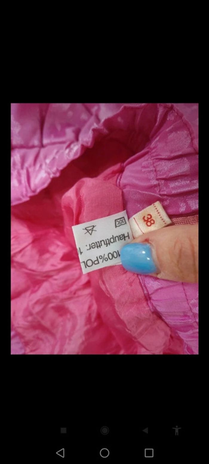 Coupe vintage plissée motif fleurie - photo numéro 3