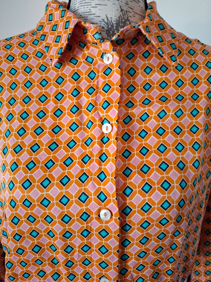 Chemise, chemisier orange Zara - photo numéro 3