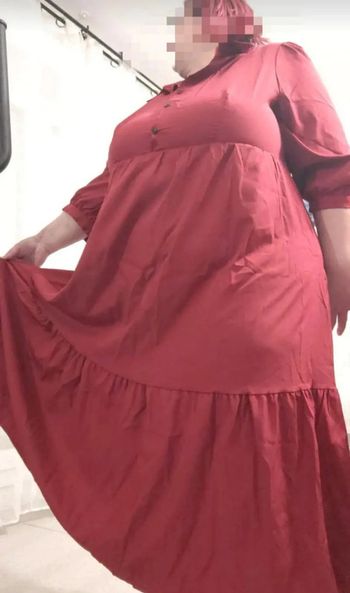 Robe unie grande taille