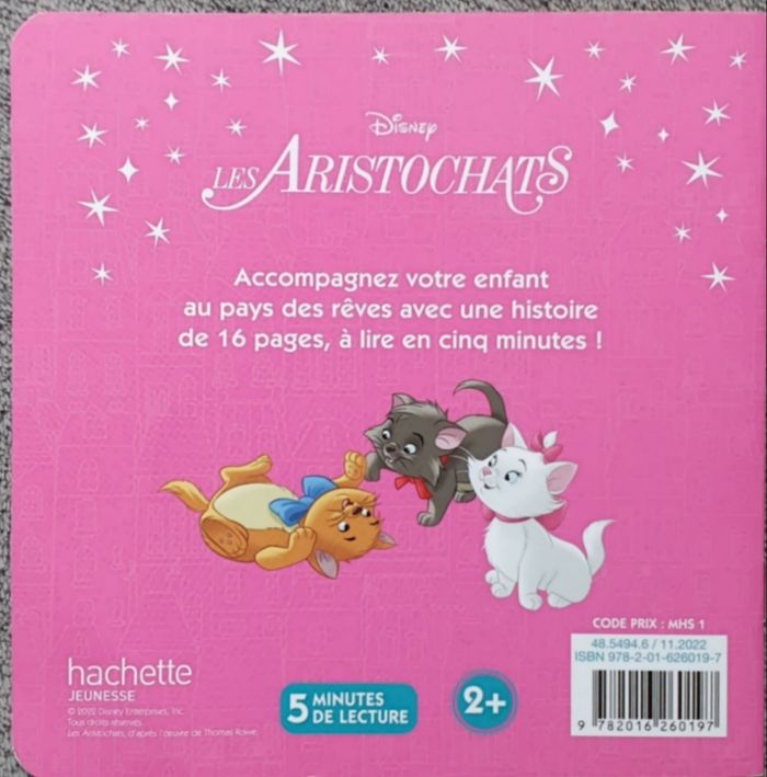 Livre "Les Aristochats, L'Histoire du film" - Mon Histoire du soir (Dès 3 ans) / Disney Hachette - photo numéro 2