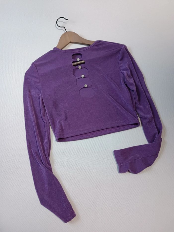 Top court violet strass S