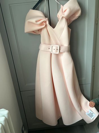 Robe chic demoiselle d’honneur cérémonie rose clair asos