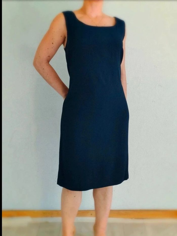 Robe chasuble - Bleu Marine - Duncan - IT 46 = FR 42 - Excellent État - photo numéro 2