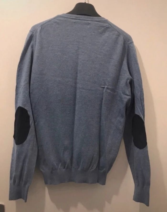 Pull homme celio été manches longues col v bleu taille M - photo numéro 2