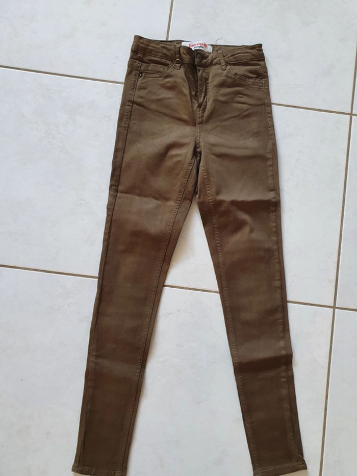 Pantalon fille kaki jennyfer t'ai 32 chelo5 - photo numéro 6