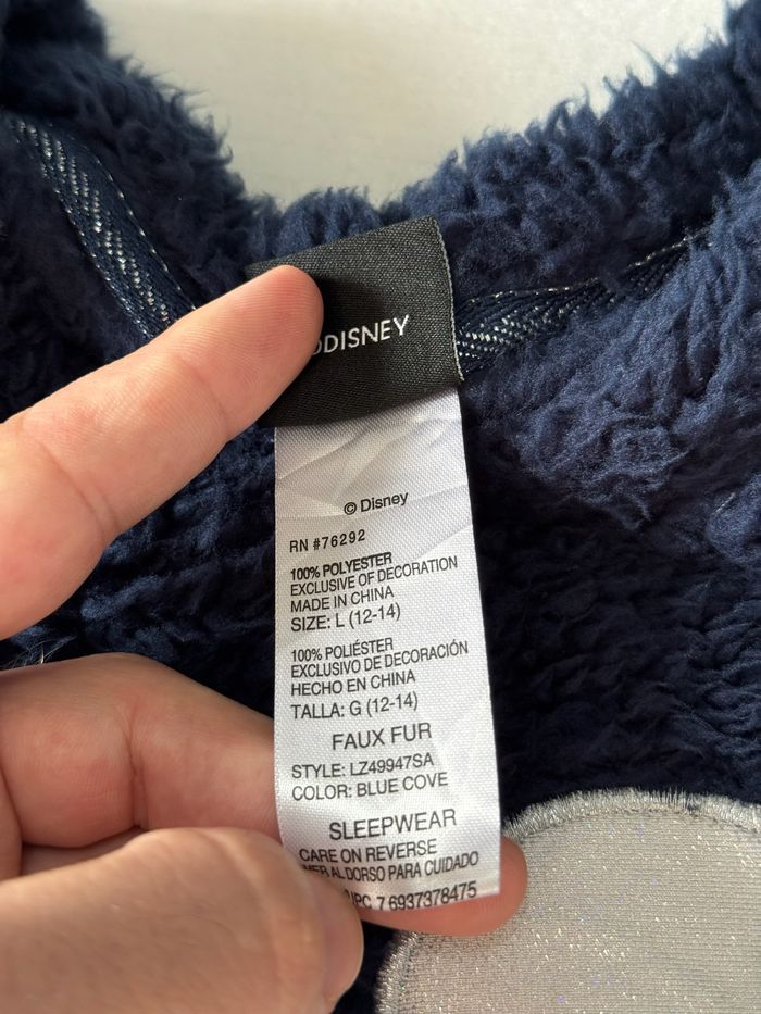 Sweat / pull de nuit Disney Mickey bleu marine – Taille L enfant – matière douce moumoute - photo numéro 9