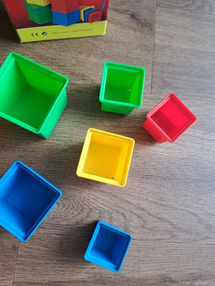 Jeux cubes à gigognes vintage - photo numéro 4