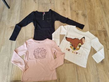 Lot 3 t-shirts fille 6 ans