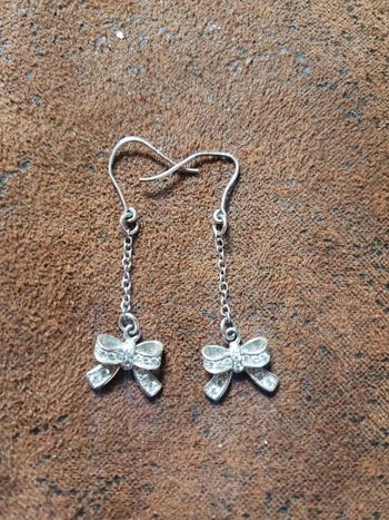 Boucles d'oreilles pendante nœuds