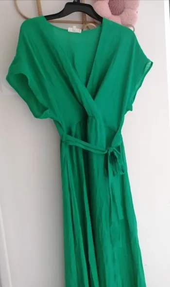 Robe longue verte - Taille M