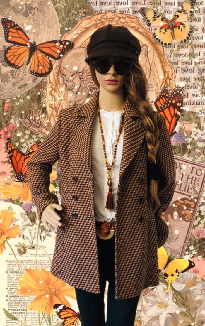 🤎Blazer laine motif multicolore Motivi wool multicolor pattern blazer🧡 - photo numéro 3