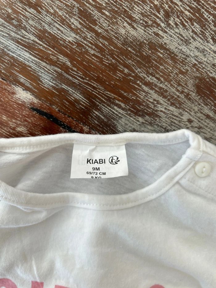 Lot 4 tee shirt fille 9 mois - photo numéro 3
