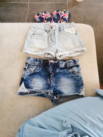 Lot 2 shorts jean
