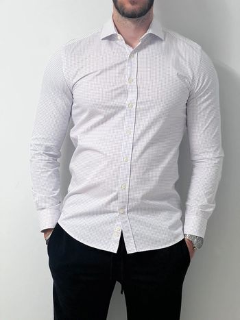 Chemise café coton