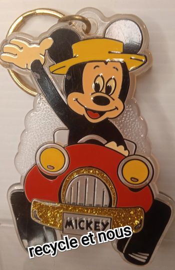 vintage porte clef '' mickey '' disney