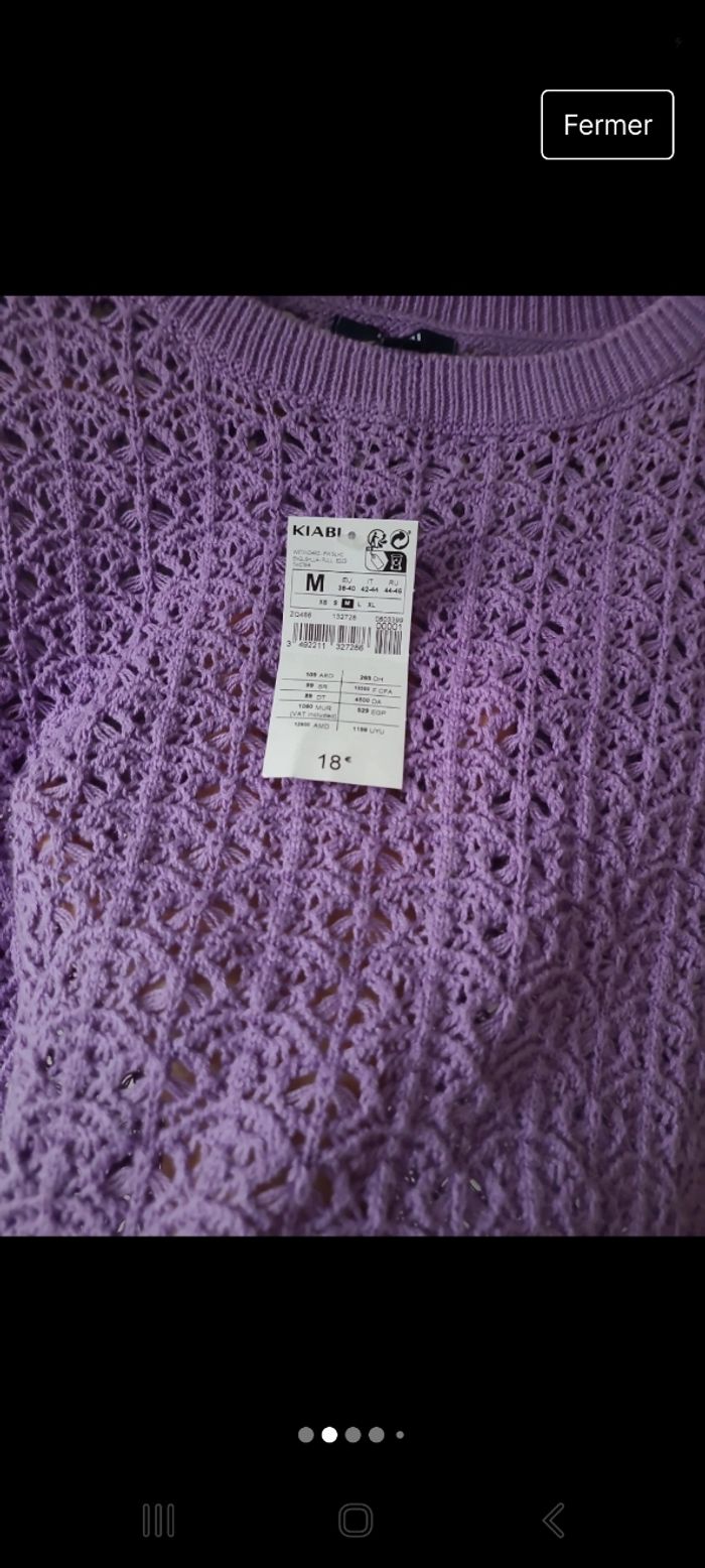 Pull crochet Kiabi - photo numéro 4