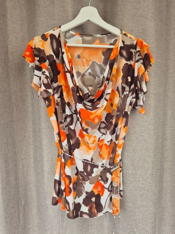 T-shirt tunique Fleurie taille unique 