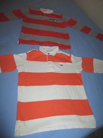 lot de 2 polos garçons manches longues okaidi 12ans