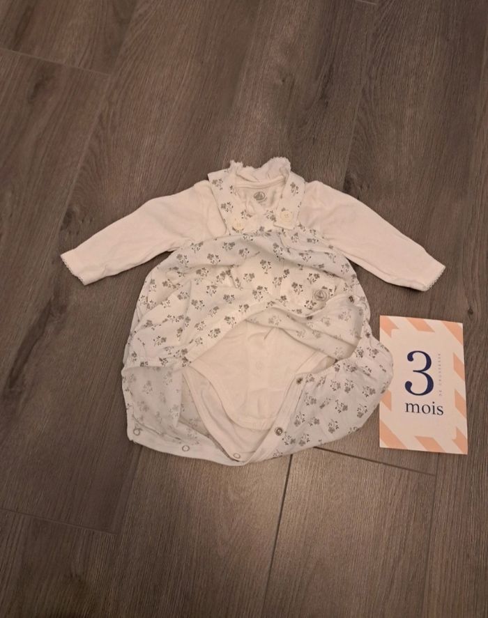 Ensemble 3 mois fille été petit bateau comme neuf - photo numéro 3