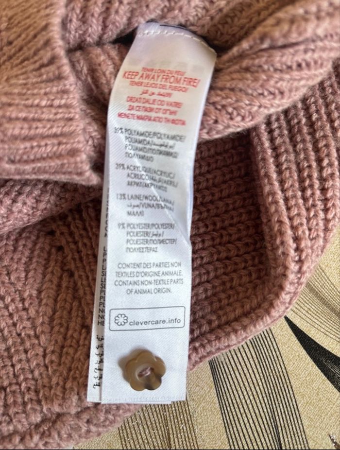Cardigan en maille ajourée - Taille 12 mois 76 cm - photo numéro 6
