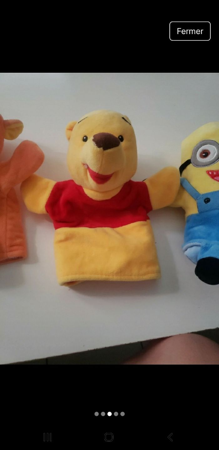 Lot de marionnettes peluches disney - photo numéro 3
