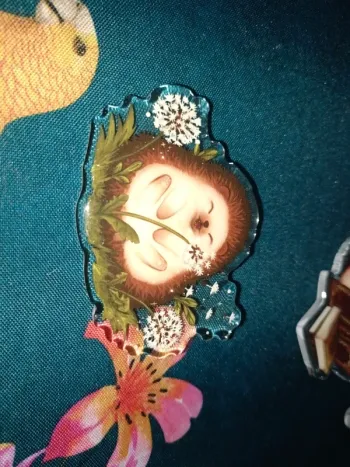 Broche hérisson pissenlit association printemps