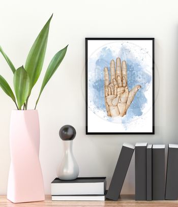 Cadre Affiche papa main