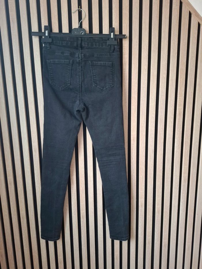 Jean noir taille haute H&M T36/38 - photo numéro 4