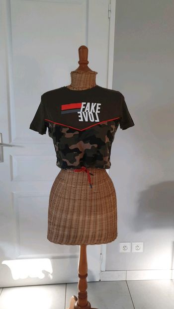 T-shirt court kaki xs jennyfer CHELO2