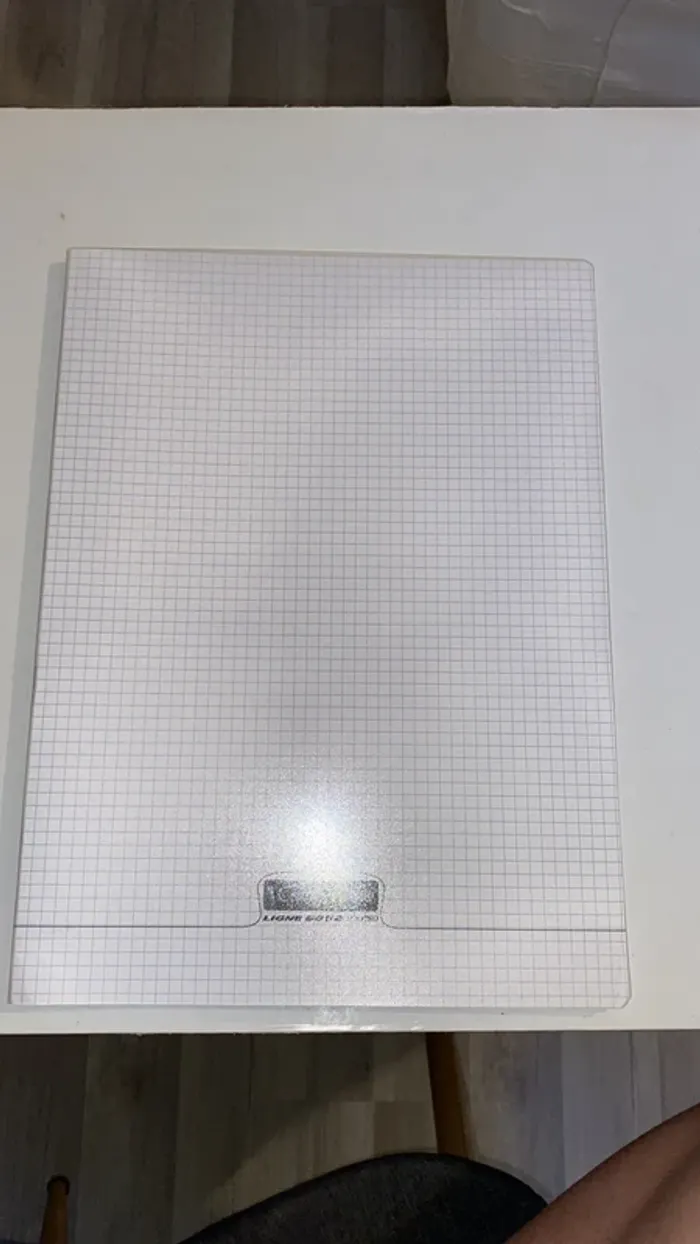 Cahier transparent