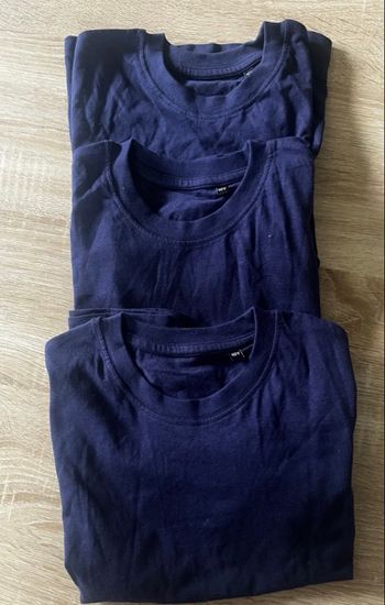 Lot de 3 T-shirts basiques Marine - 10 F ans