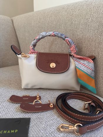 Petit sac Longchamp beige neuf