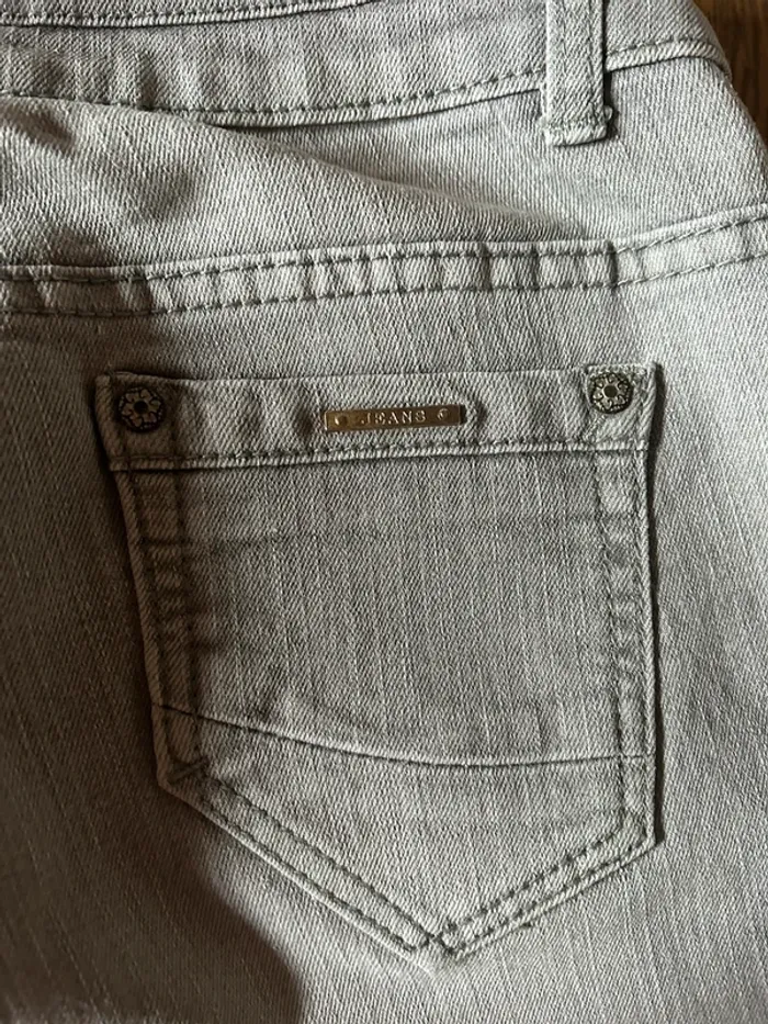 Jean influx gris clair taille 40 - photo numéro 5