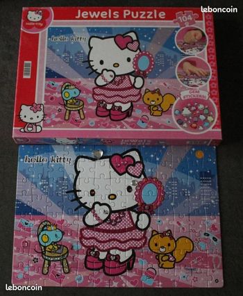 Puzzle Hello Kitty a strass104 pieces clémentoni