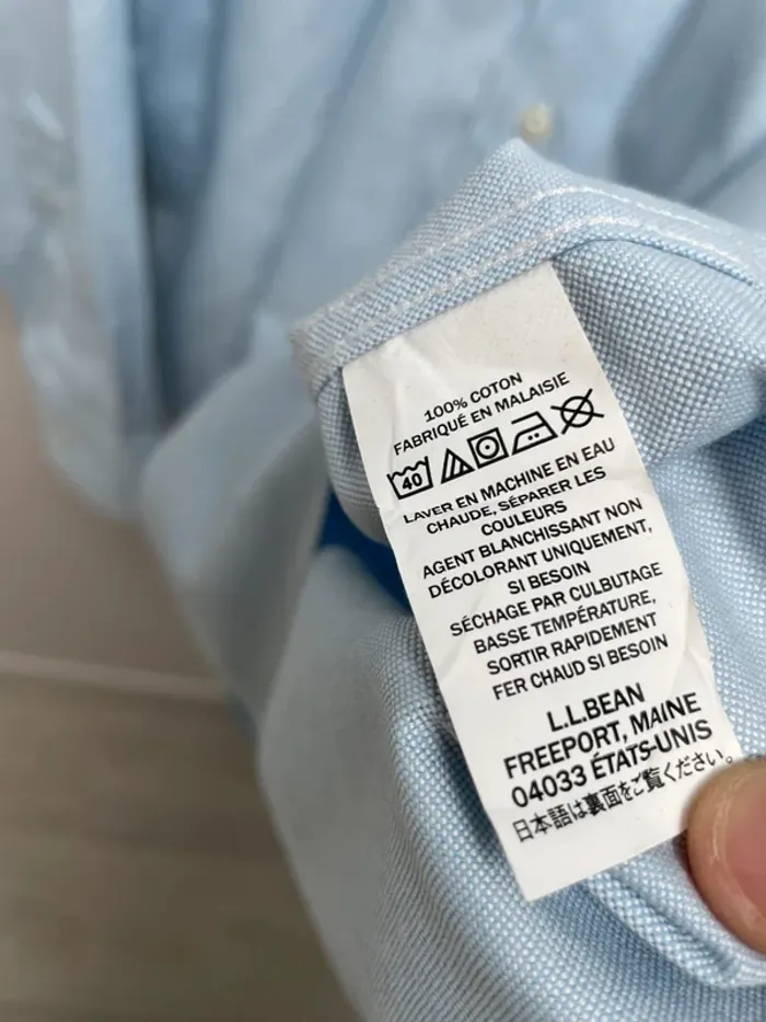 Plain shirt LL Bean blue Mens XXL - photo numéro 6