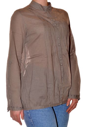 Blouse manches longues taille M couleur taupe