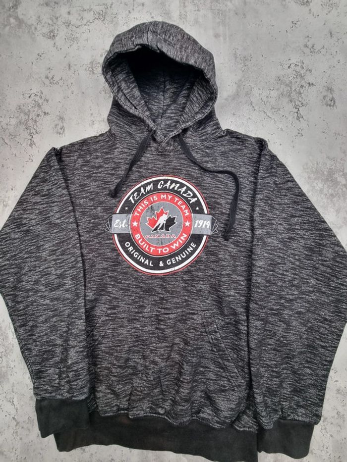 Pull à capuche Team Canada noir – Taille S Homme - photo numéro 3