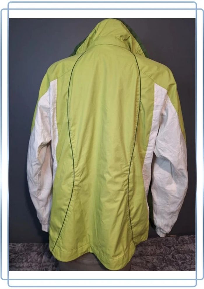 Blouson columbia femme verte et blanche / série storm dry / taille M brodé (279) - photo numéro 11