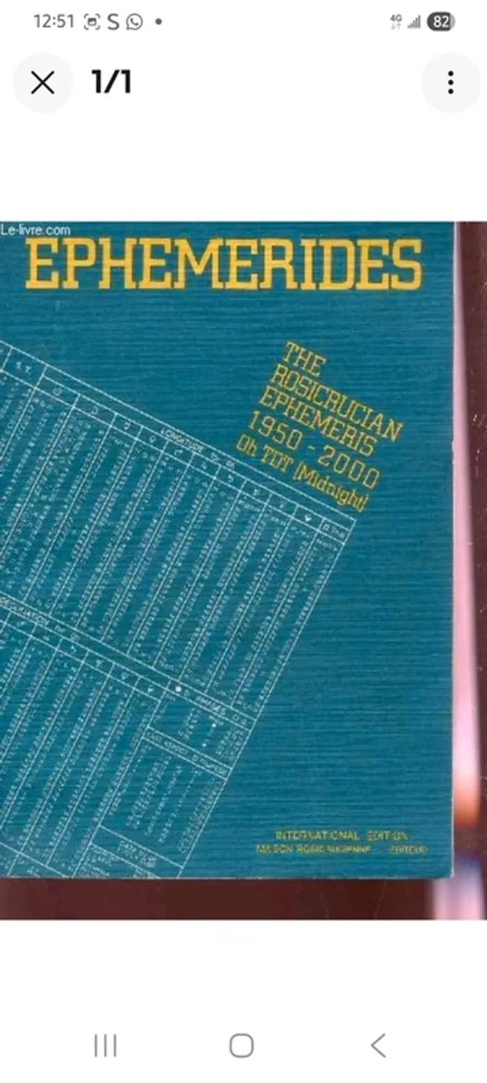 Ephemeride. The Rosicaucian. Astrologie - photo numéro 9