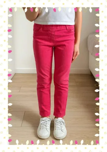 Pantalon slim fuchsia Cyrillus – Enfant fille 10 ans