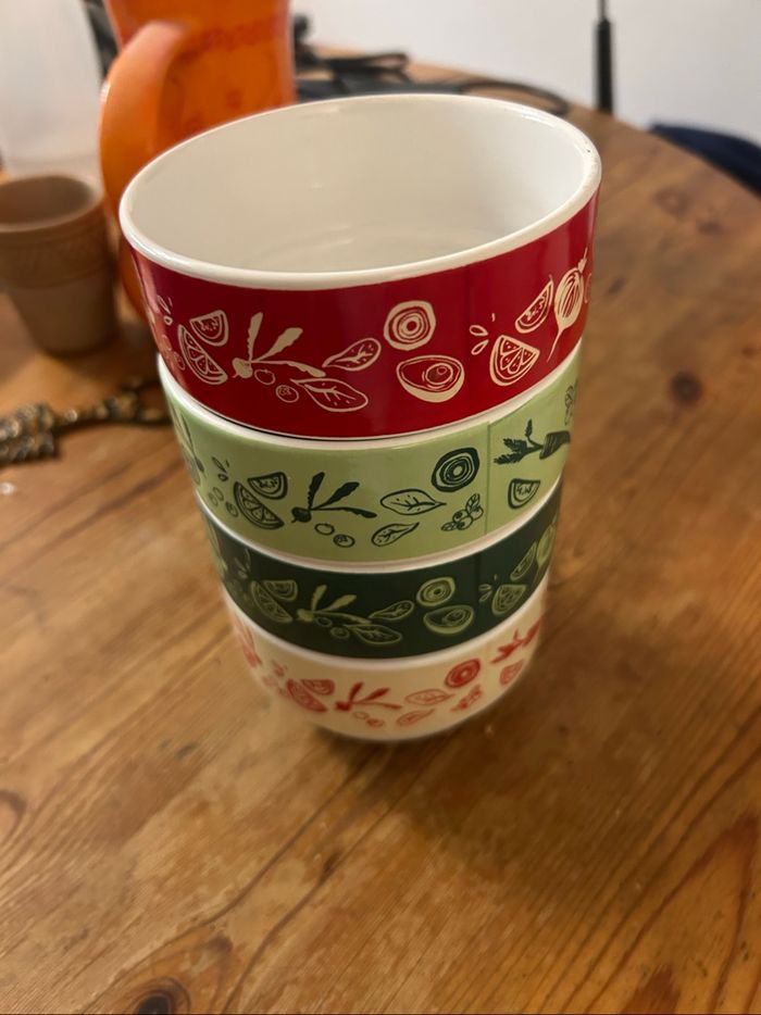 Lot de 4 petit bols pour la soupe - photo numéro 4