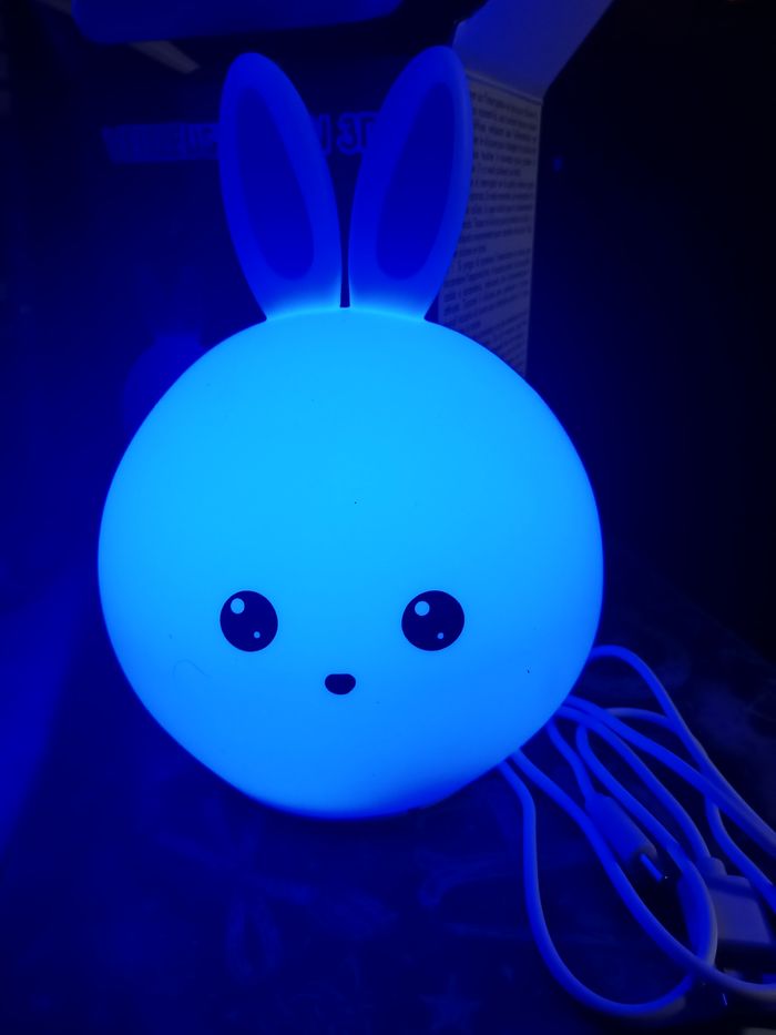 Veilleuse ,Lapin, 3D en Silicone, pour enfants - photo numéro 10