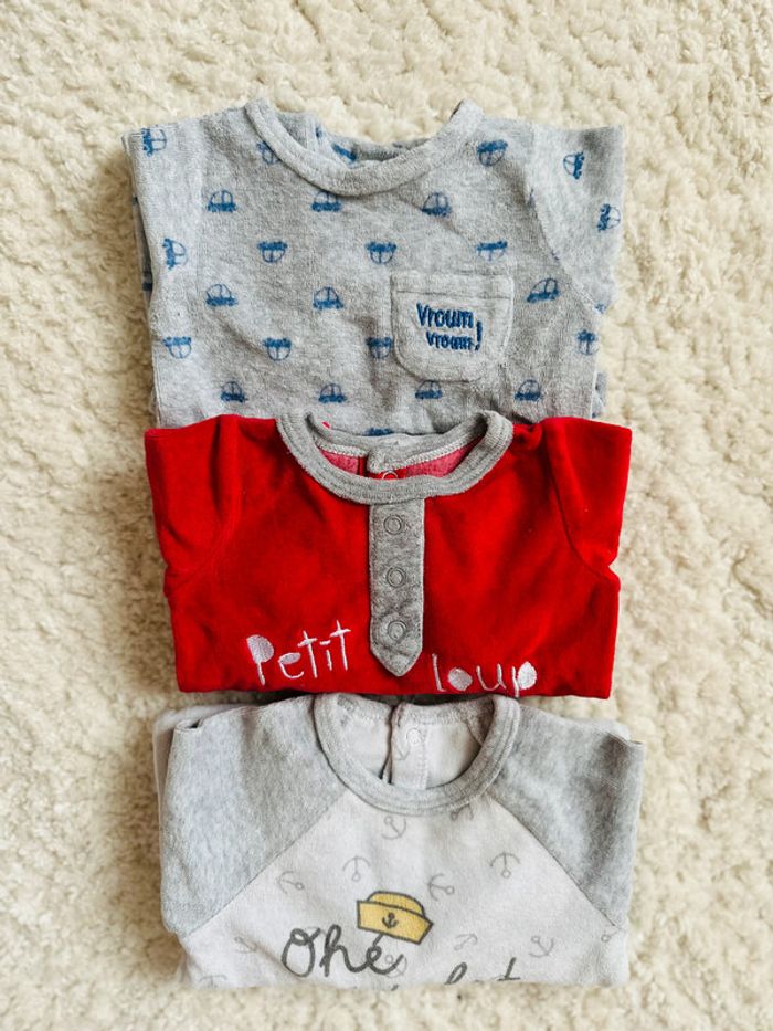 Lot de 3 Pijamas 1 mois