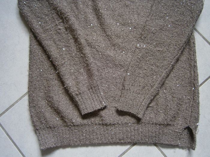 Pull ML marron brillant CAMAIEU Taille M - photo numéro 10