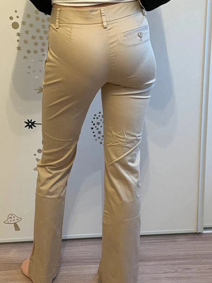 Pantalon Massimo Dutti crème - photo numéro 3